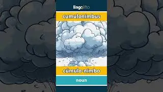 🇬🇧🇵🇹 cumulonimbus - c&uacute;mulo-nimbo : learn English : vamos aprender ingl&ecirc;s : vocabulary builder