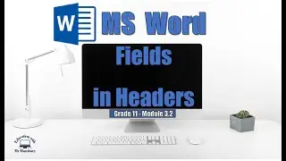 Inserting Word Fields into Headers | MS Word Tutorial