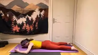 Spinal imprint in prone lying for core strength, concave abdomen and transverse activation