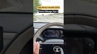Tata Altroz Facelift Petrol Mileage Test #mohitvihem #shorts #mileage #tataaltroz2025 #automobile