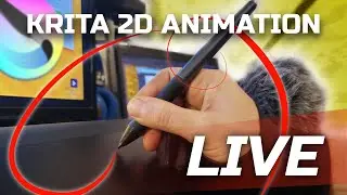 LIVE with Krita 2D Animation - The Super Punch