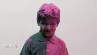 Holi color splash footage