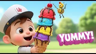The Yummy Ice Cream Song! 🍦🌈 Learn Colors & Fruits with Little Leo