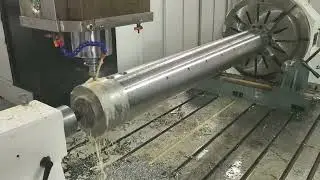 Hole milling process on gantry machining center