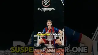 De Jong Suspended for 1 Match👎💙❤️ #barcelona #fcbarcelona #shorts #youtubeshorts