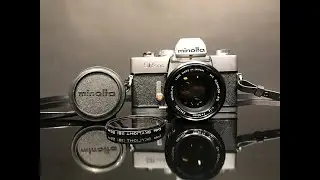Minolta SR505經典單眼底片相機附鏡頭保護鏡相機背帶Q050077