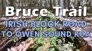 Bruce Trail Part 17 | Solo Hike - Irish Block Road to Owen Sound KOA | Canada Hikes