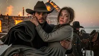 She Was Trapped In A Cabin Fire In Winter, The Cowboy Broke Through Flames And Carried Her Out Cold
