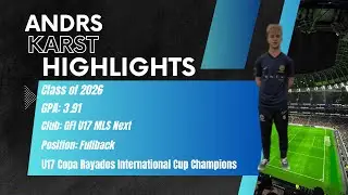 Highlight Video for Andrs Karts (Fullback, 3.91 GPA, Class of 2026)