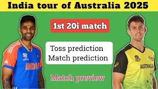 India vs Australia 1st t20i match 2025, match prediction | toss prediction | pitch report |