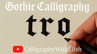 Gothic Calligraphy &ndash; Lowercase t, r, o Practice | Blackletter Tutorial