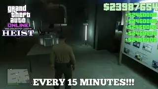 #GTAV #Glitch $2,460,000 EVERY 15 MINUTES!!! Casino Heist No Save Glitch!!! NO SETUPS REQUIRED!