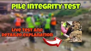 Pile integrity test | pie integrity test in tamil | Test procedure | pie foundation #civil