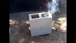 How To Build A 2 Cinder Block Rocket Stove - Part 1