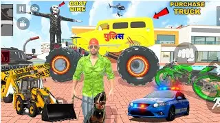 🥴Jack Purchase Kiya🤯Gaint Truck 🚒 💥| Indian Theif Auto Simulator Game🎮|🛩️Indian Bike Driving 3d 😍💥|