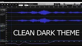 Audacity Clean Dark Theme (2017) by Podel - quick look
