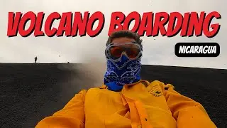 Sliding down a Volcano in Nicaragua