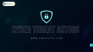 Main 4 Types Cyber Threat Actors