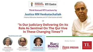 &ldquo;Civil Society must control the Political Society, in a Democracy&rdquo; - Justice Venkatachaliah