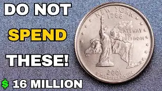 Top 7 Most Valuable State Quarters Dollar Coins | Rare Quarters Worth BIG Money!