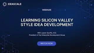 Webinar: Learning Silicon Valley Style Idea Development