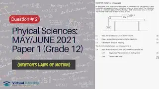 NEWTON'S 2ND LAW OF MOTION | May-June 2021: Physical Sciences P1 Question 2 (Grade 12)
