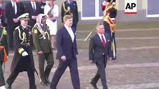 King Abdullah meets Dutch royals