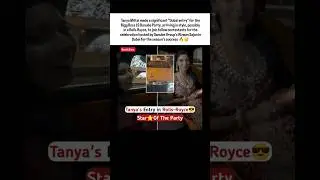 Tanya Mittal Dubai entry for the Bigg Boss 19 Danube Party, possibly in a Rolls Royce #shorts