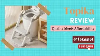 Topika Toddler Toilet Seat with Adjustable Step Stool Potty Training Toilet