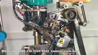 Automatic Metal Zipper YG  Slider Mounting Machine , how a zipper slider insert ?