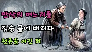 만삭의 며느리를 짐승 골짜기에 산 제물로 바친 시어머니의 최후, 10년 후 호랑이가 살려낸 손자가 장군과 함께 돌아와 내린 충격적인 판결 | 조선시대 야담 민담