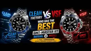 Clean Factory vs VSF GMT-Master II Side By Side Comparison! (Batgirl vs Pepsi) 🔎 | Who Wins?