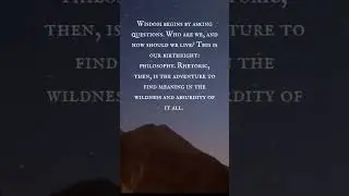 the search for #meaning... #stoic #philosophy and #ancientwisdom, #wildness #madness and #rhetoric.