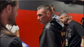 Tim Tszyu Immediately After win over Anthony  Velazquez; Backstage Footage with family and friends 