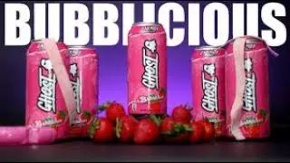 FIRST TRY OF BUBBALICIOUS STRAWBERRY GHOST ENERGY DRINK!