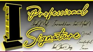 Beautiful Signature।।Signature With alphabet 