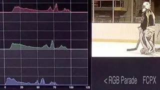 BMPCC  color Hockey glass filtration test  RGB Parade  FCPX Jupiter 3