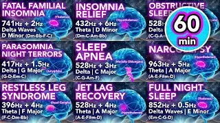 60 min Complete Brain Healing Series - Vol. 9 | Sleep Restoration Soundscape