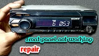 sony car stereo front panel not working Sony car stereo repair