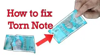 How to fix a torn note currency at home |Torn note repair trick | Note repair hack viral