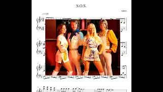 ABBA SOS Piano Sheet MUSIC Tutorial | АББА СОС ноты пианино