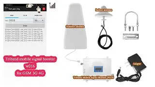 Tri band mobile signal booster w016 for GSM 3G 4G