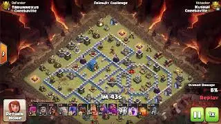 Overpowered | 3 Star |Th12 Golem Super Wizard Witch Attack | Clash of Clans