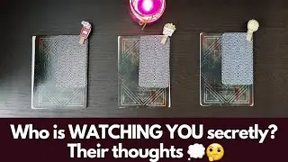 Hindi Tarot | Who's watching you SECRETLY? 👀 Their thoughts 💭 ( TIMELESS ) Pick A Card