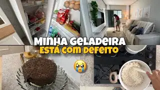 MINHA GELADEIRA PAROU DE GELAR 😭| ORGANIZEI A CASA | ALMOÇO DELICIOSO | FIZ BOLO DE CHOCOLATE e +