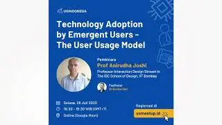 Technology Adoption by Emergent Users - The user Usage Model