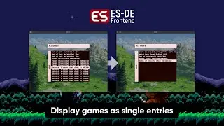 ES-DE: How to display games as single entries (