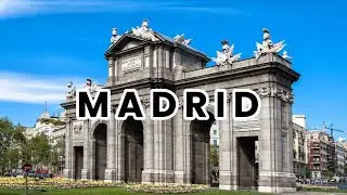 Madrid in 8k HDR |Relaxing Music, Beautiful Views, Cathedrals|