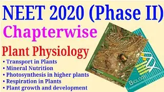 NEET 2020 phase 2 paper class 11 Plant physiology questions