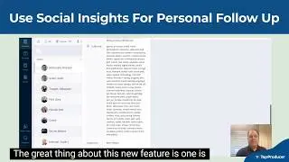 Use Social Insights in Top Producer&reg; X for personal follow-up